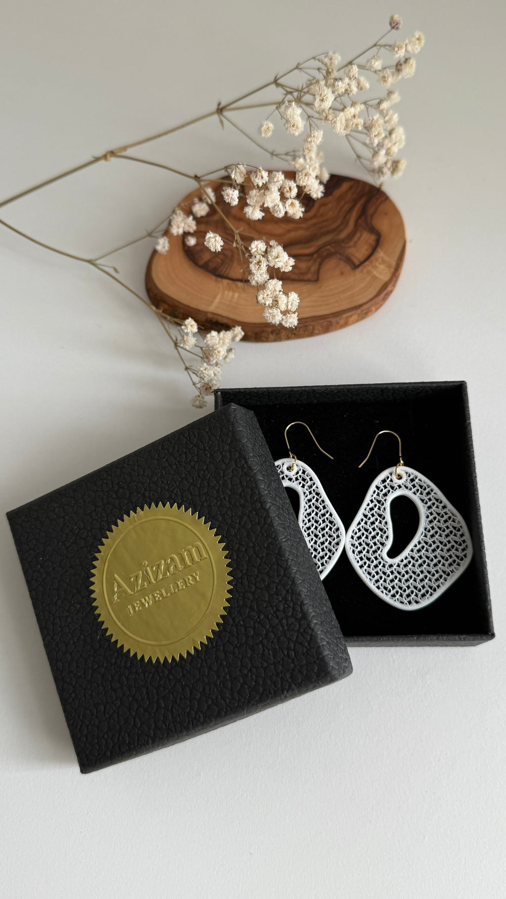 Ripple Lace – Breezy - 3D Printed Earrings