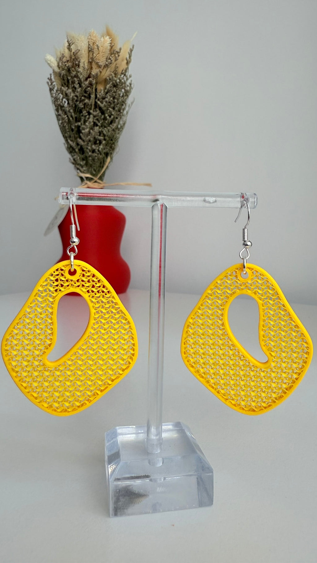 Ripple Lace – Balanced - 3D Printed Earrings