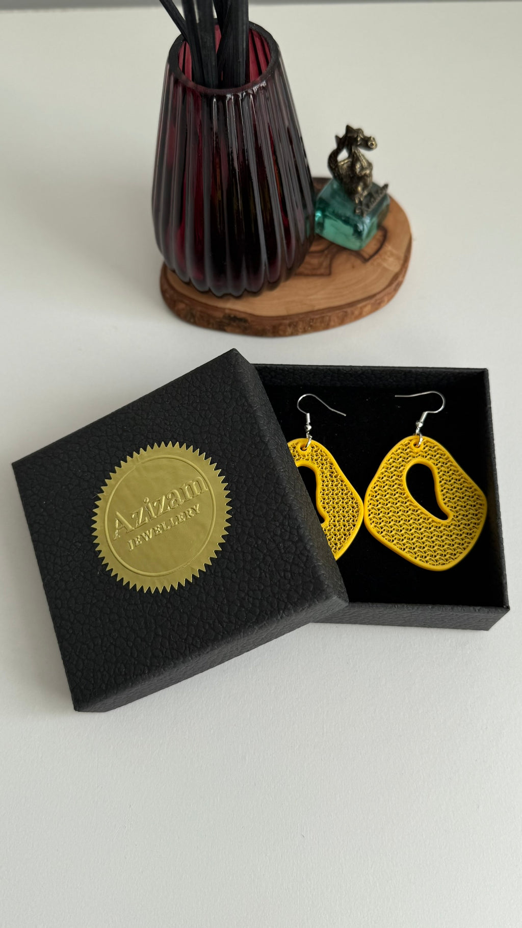 Ripple Lace – Balanced - 3D Printed Earrings