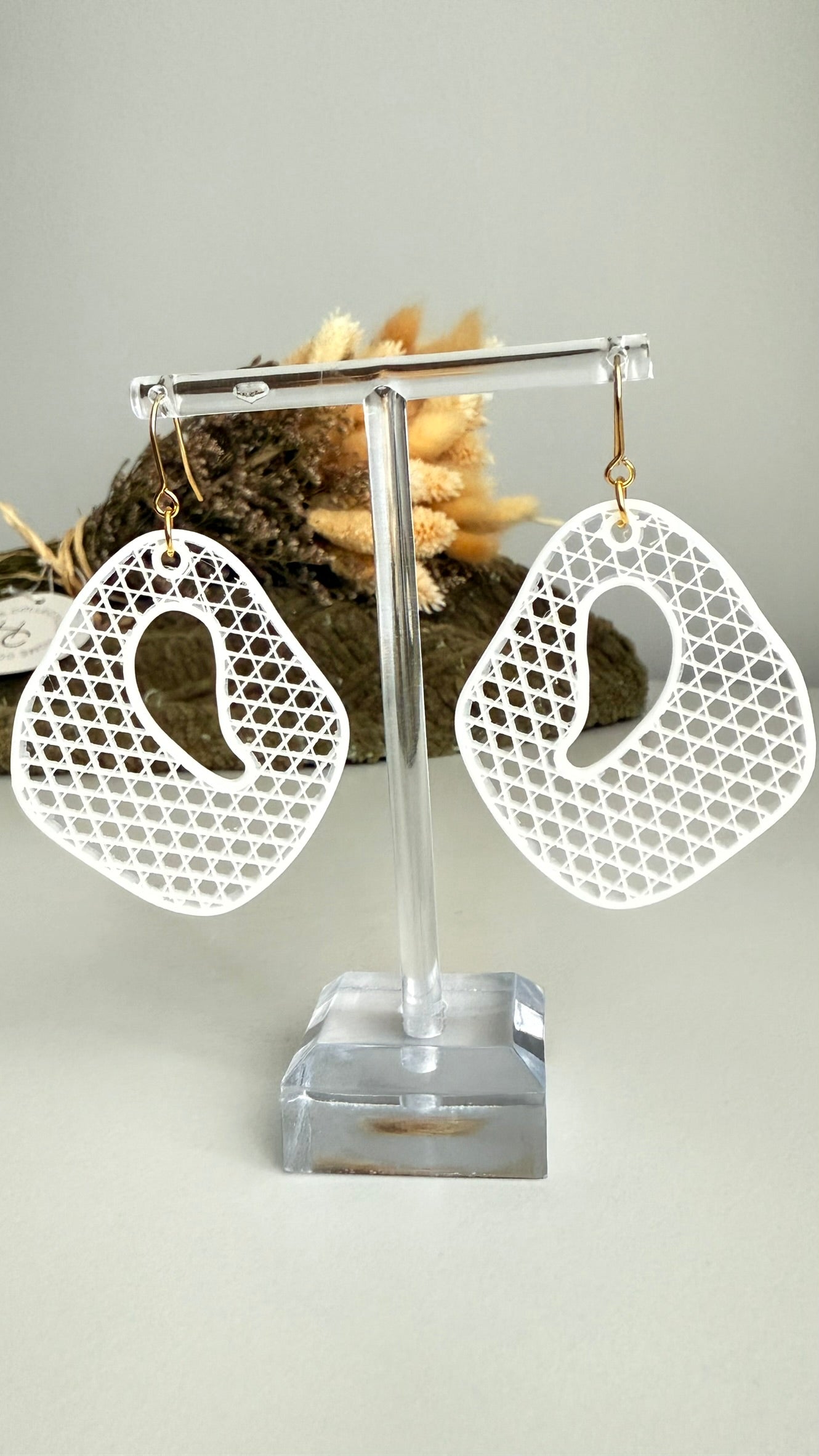 Diamond Drift- 3D Printed Earrings