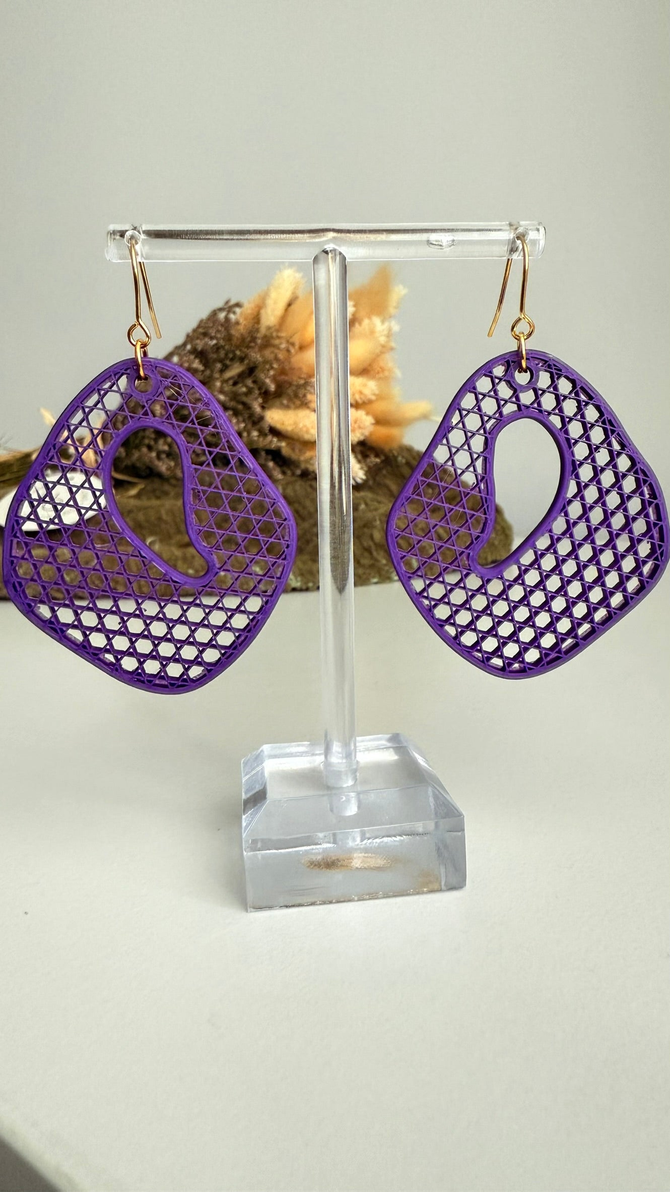 Diamond Drift- 3D Printed Earrings