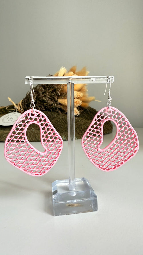 Diamond Drift- 3D Printed Earrings