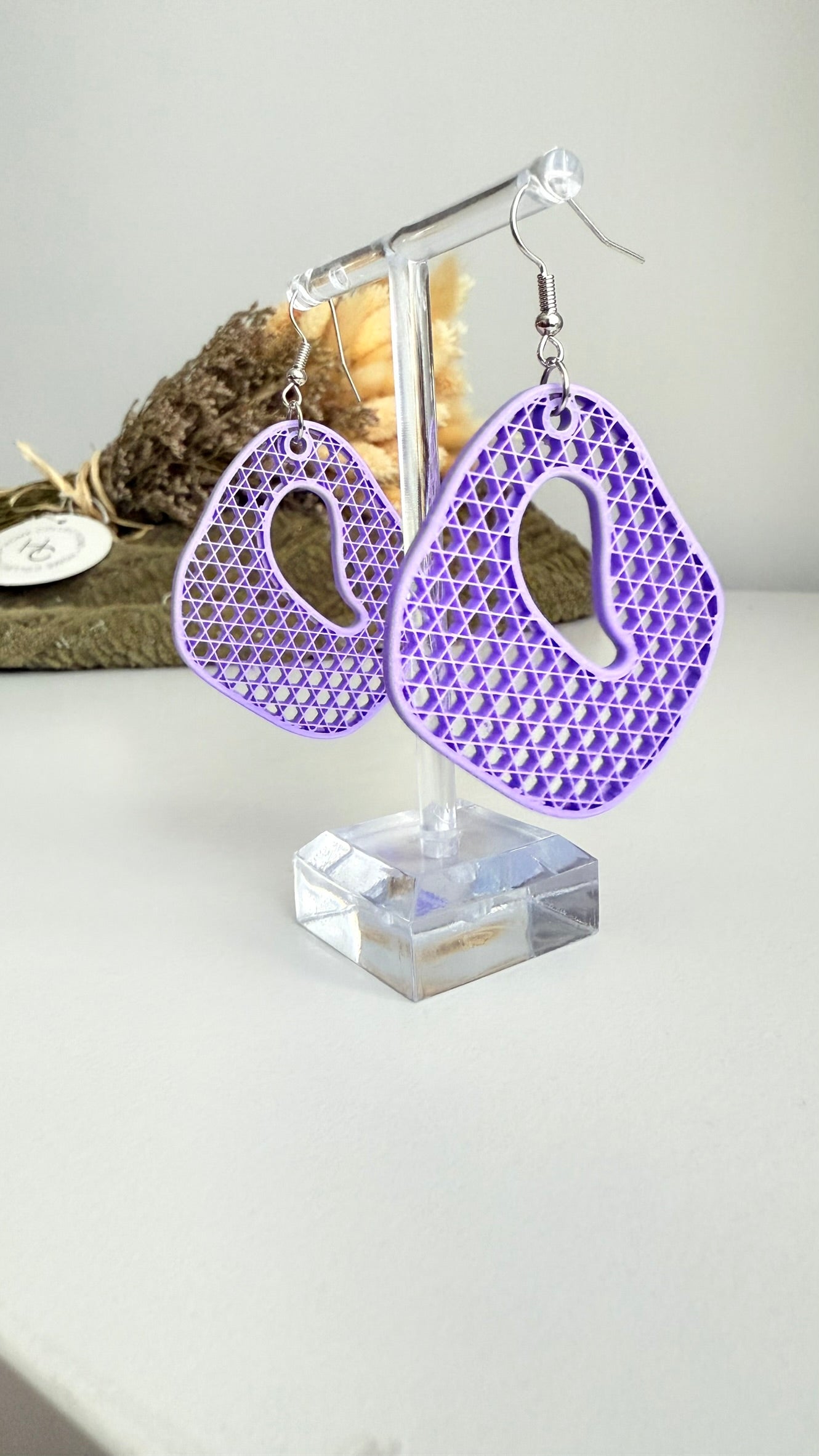 Diamond Drift- 3D Printed Earrings