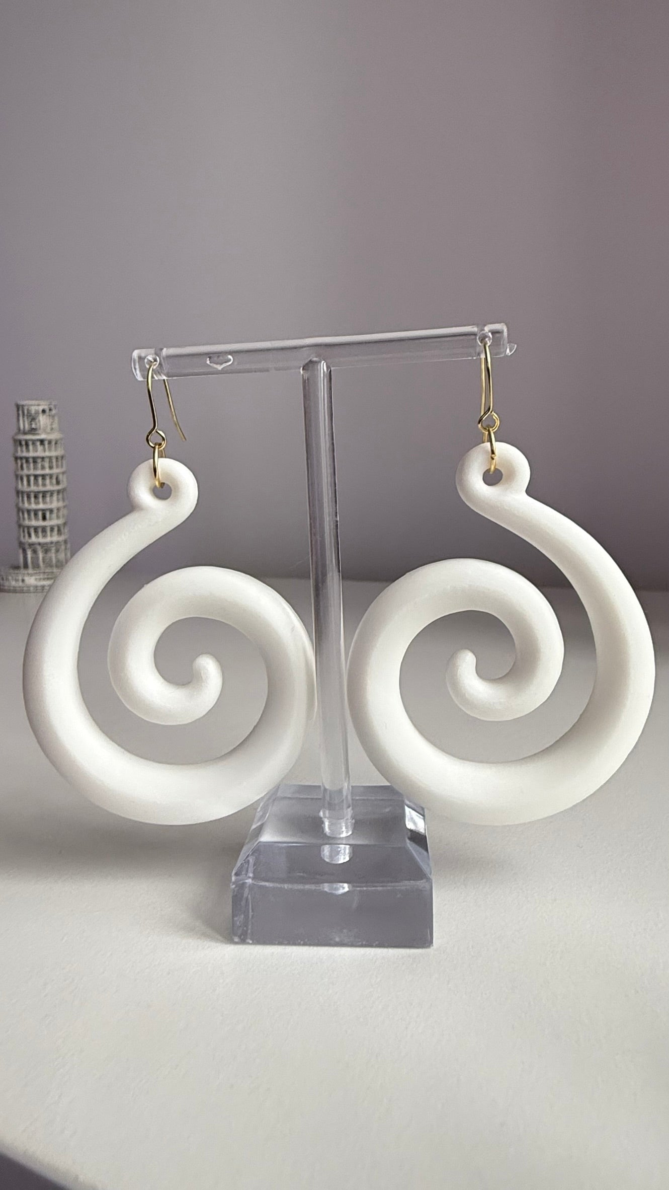 Cosmic Curl – 3D Printed Earrings