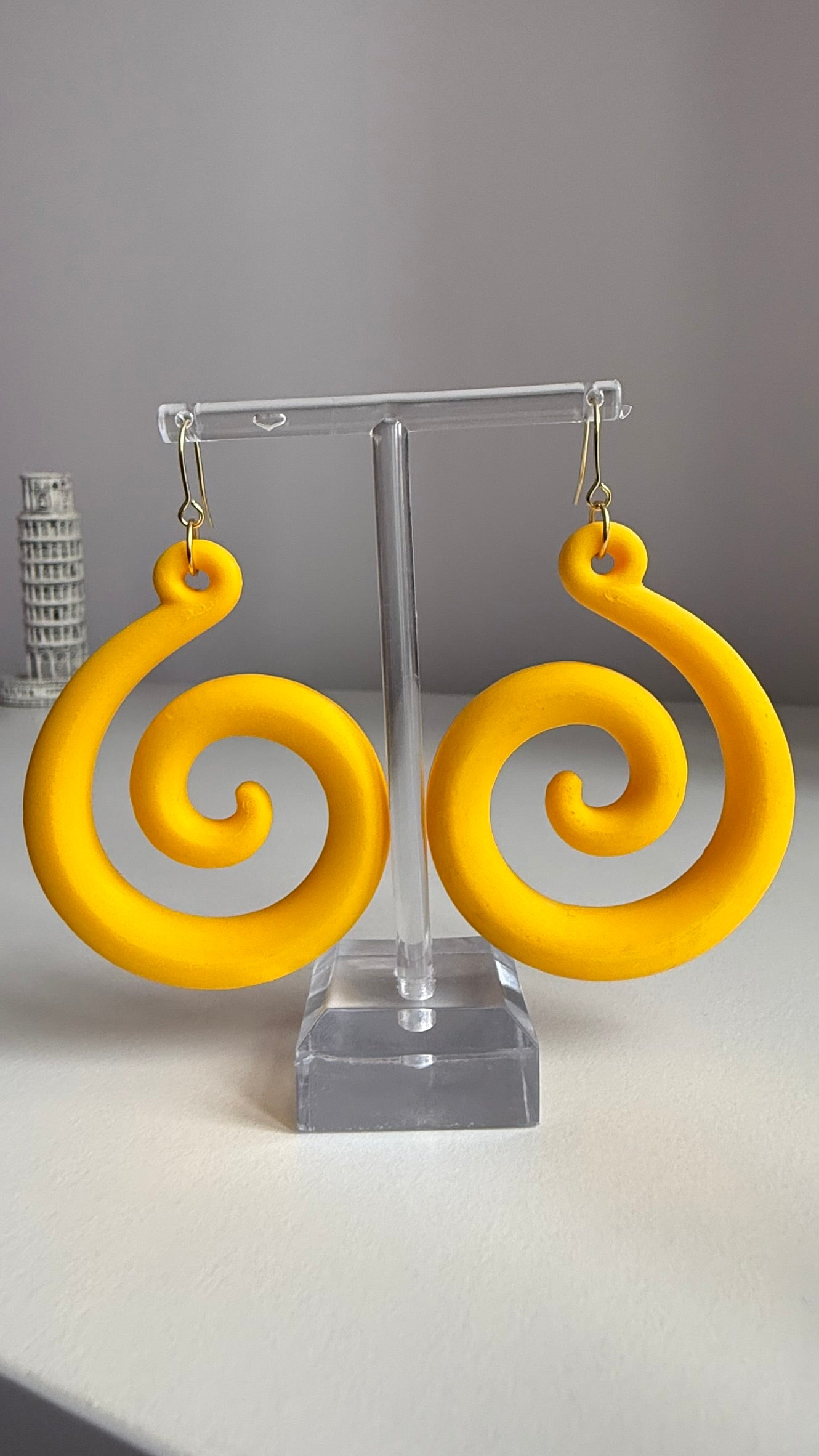 Cosmic Curl – 3D Printed Earrings