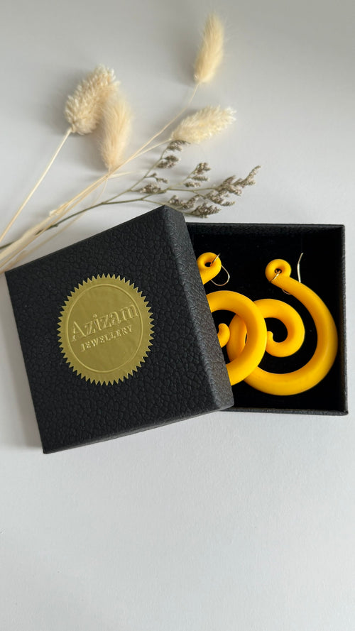 Cosmic Curl – 3D Printed Earrings