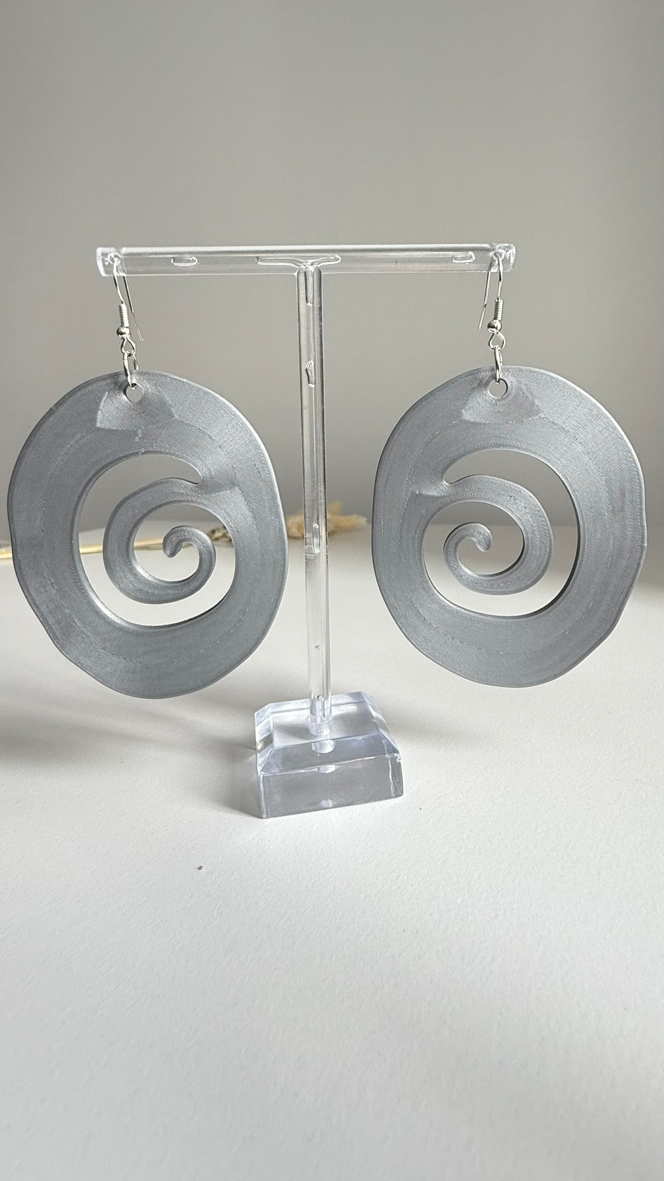 Cosmic Ripple – 3D Printed Earrings