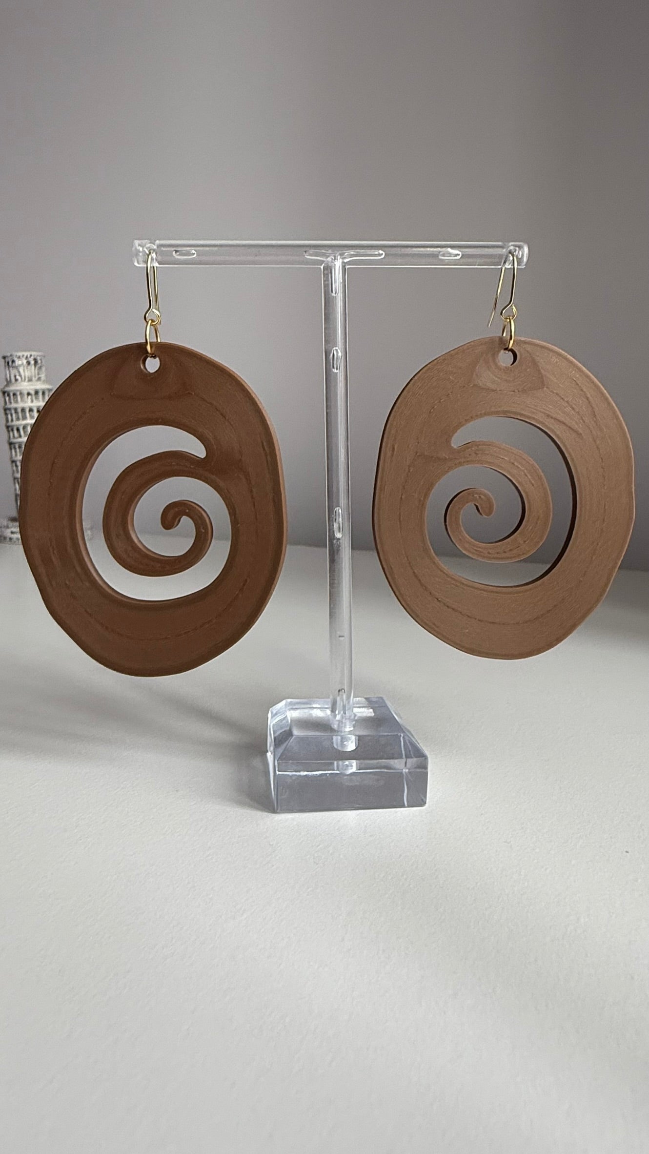 Cosmic Ripple – 3D Printed Earrings