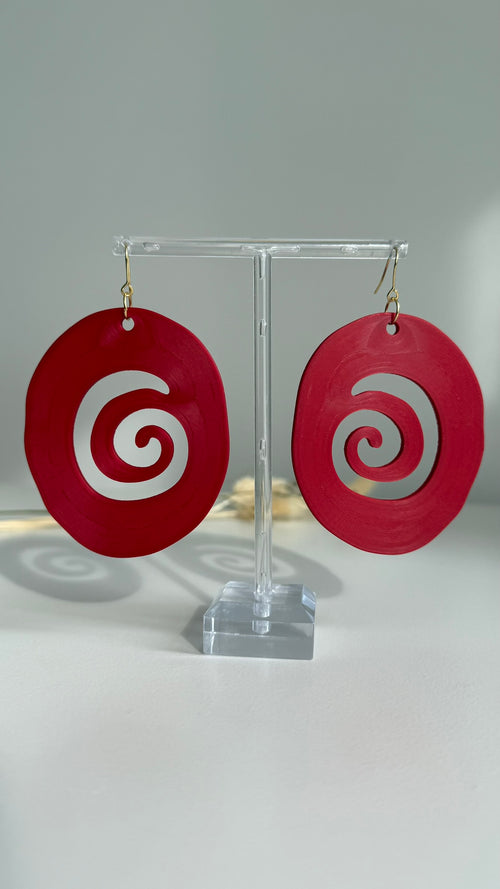Cosmic Ripple – 3D Printed Earrings