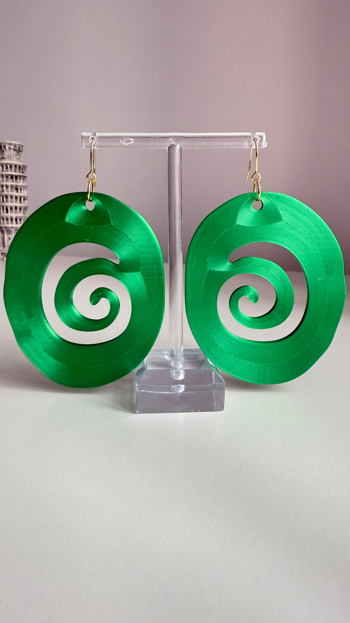 Cosmic Ripple – 3D Printed Earrings