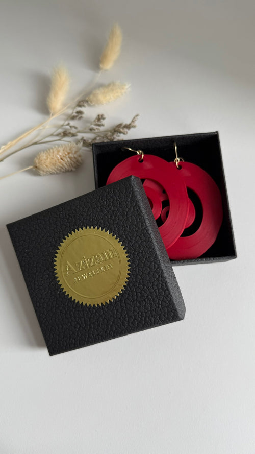 Cosmic Ripple – 3D Printed Earrings