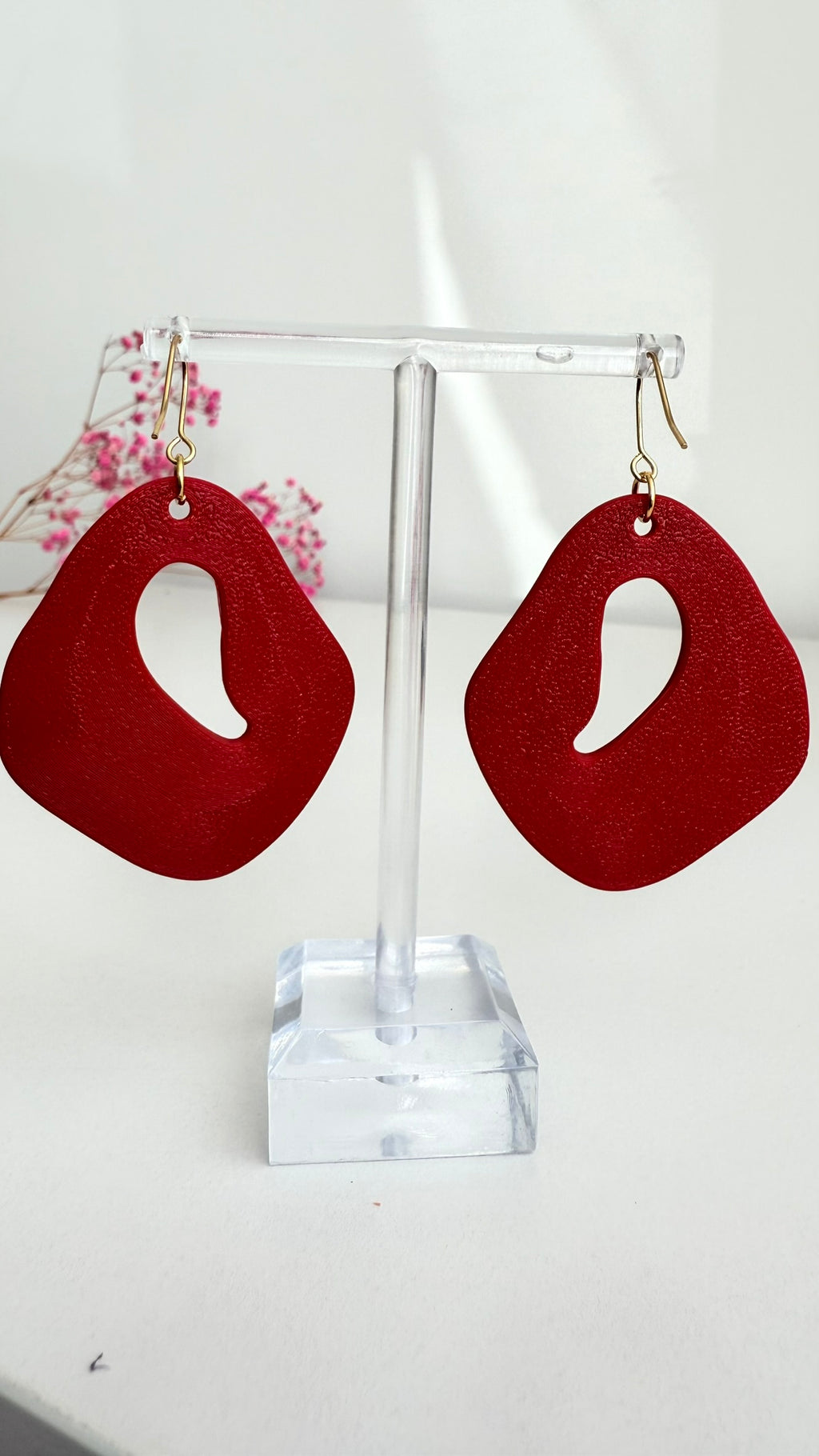 Ripple Solid - 3D Printed Earrings