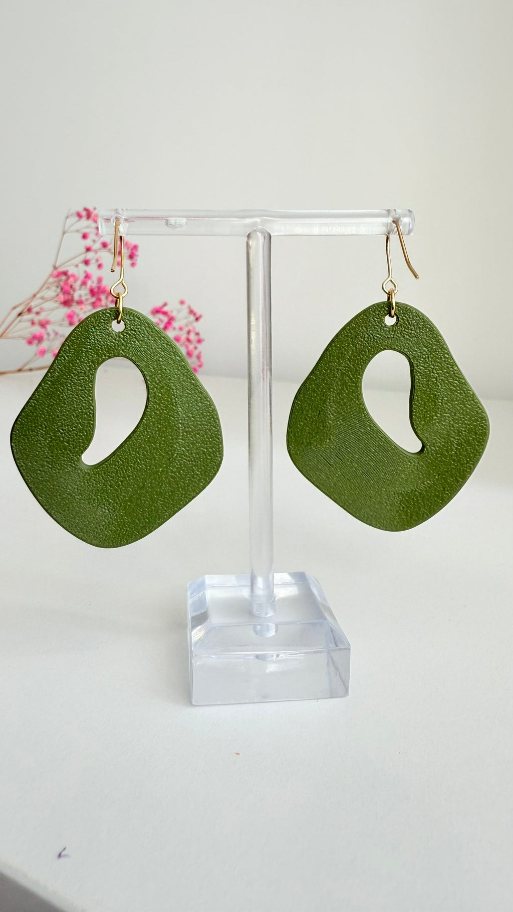 Ripple Solid - 3D Printed Earrings