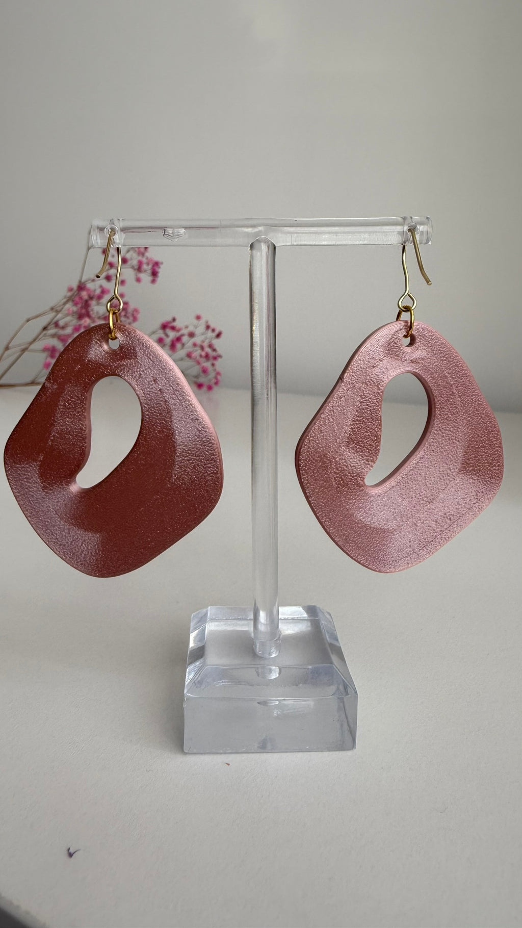 Ripple Solid - 3D Printed Earrings