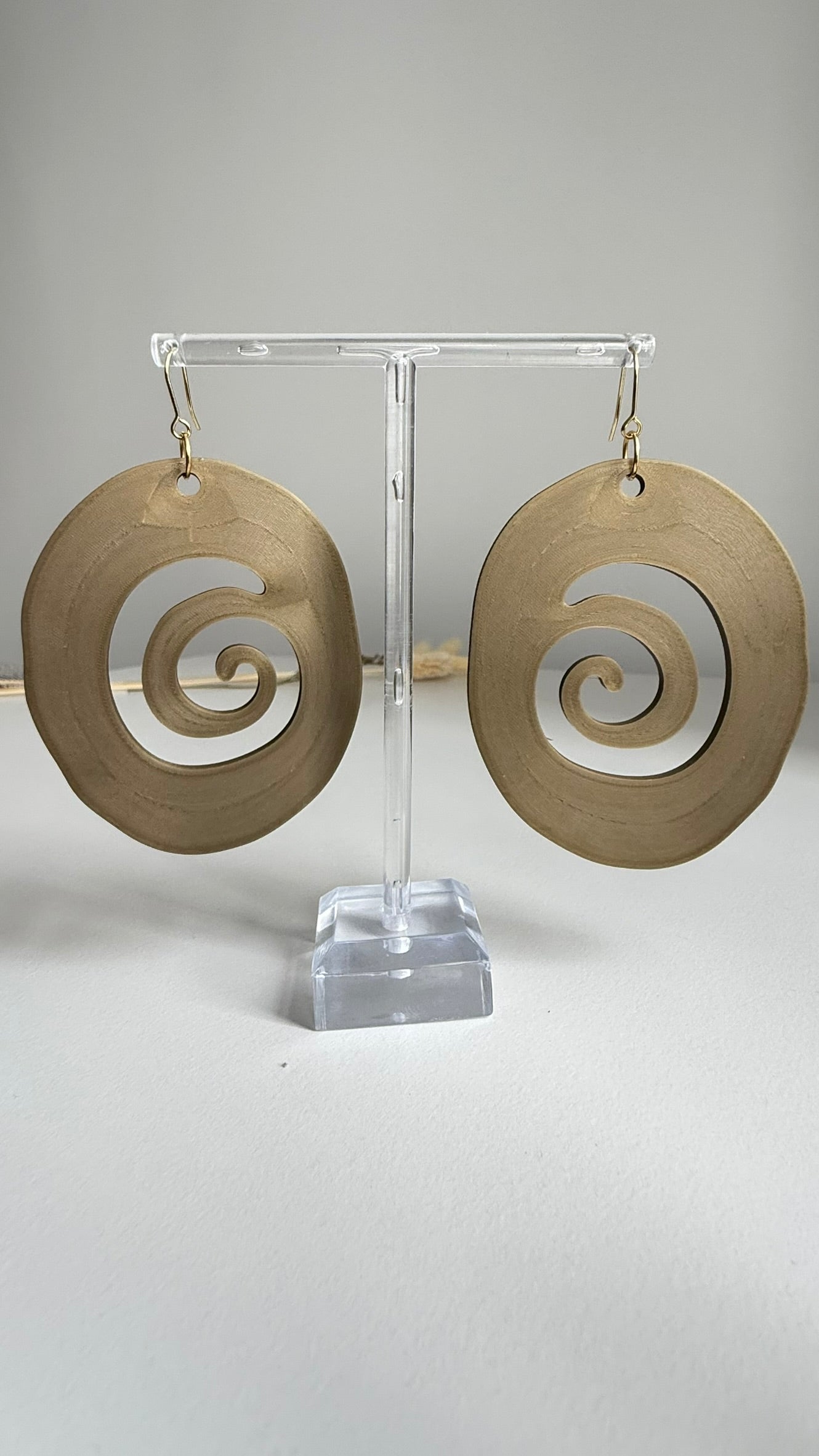 Cosmic Ripple – 3D Printed Earrings