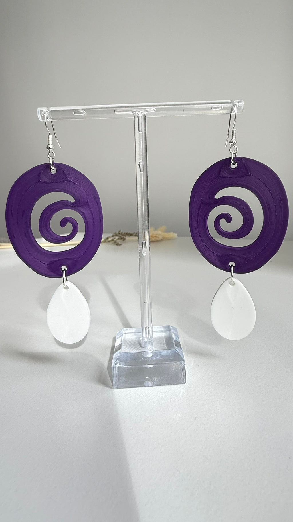 Lumen Drop – 3D Printed Earrings